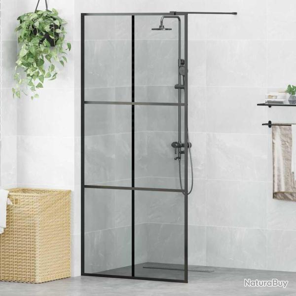 Mur de Douche � L'Italienne Noir 90 x 195 cm verre tremp�