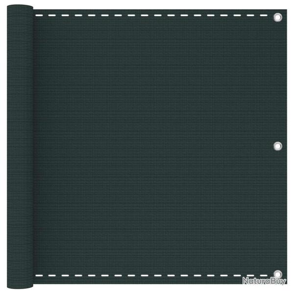 �cran de balcon Vert fonc� 75 x 800 cm HDPE et Aluminium