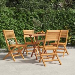 Chaises de jardin pliantes lot de 4 47x62x90cm bois massif teck