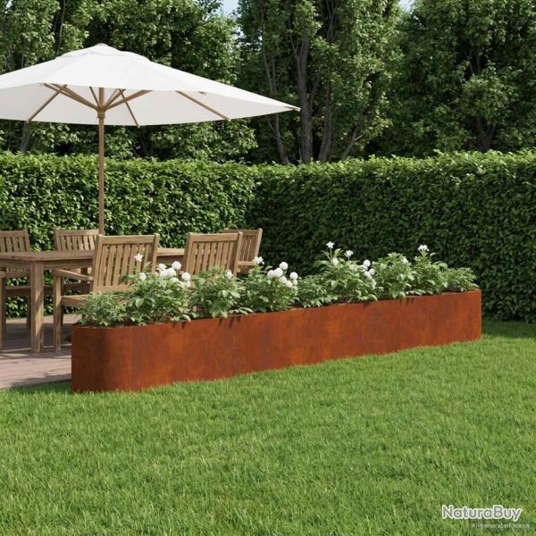 Jardin sur�lev� Acier patin� 380 x 40 x 40 cm Acier