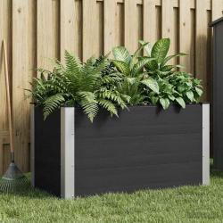 Jardini&egrave;re sur&eacute;lev&eacute;e Noir 100 x 50 x 54 cm WPC et Aluminium