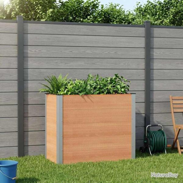 Jardini�re sur�lev�e Marron 100 x 50 x 91 cm