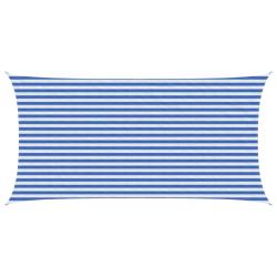Voile d'ombre Bleu et Blanc 2,5 x 4,5 m HDPE