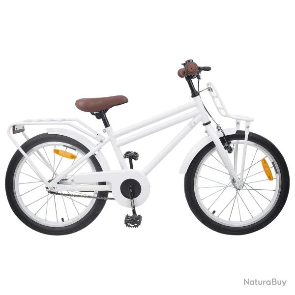 V�lo pour Enfants 18 Pouces pour les 5-7 ans Blanc