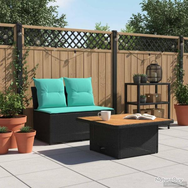 2 Pi�ce Canap� du milieu de jardin avec table relevable