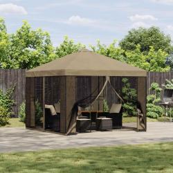 Abri de jardin avec parois 3 x 3 m Beige Polyester et Acier