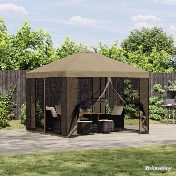 Abri de jardin avec parois 3 x 3 m Beige Polyester et Acier