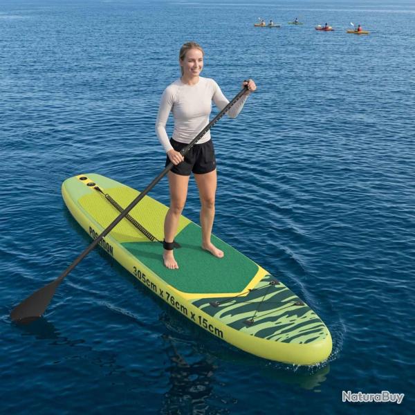 Planche � pagaie gonflable POSEIDON 305 x 76 x 15 cm Vert pour