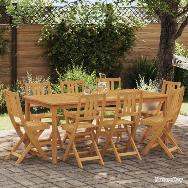 Chaises de bistrot d'ext�rieur 8 pcs Naturel 40 x 42 x 85 cm