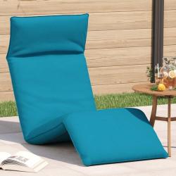 Transat pliant bleu clair 175 x 54 x 8,5 cm tissu Oxford