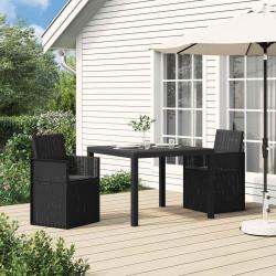Chaises de jardin salle &agrave; manger 2 pcs Anthracite PP