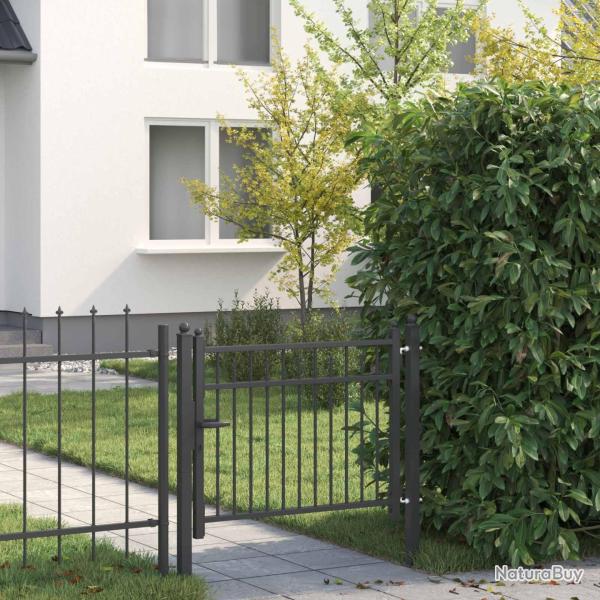 Porte de Cl�ture HORST 100 x 75 cm m�tal Noir Verrouillable