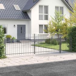 Porte de Jardin Woerden Gris 125 x 500 cm Acier
