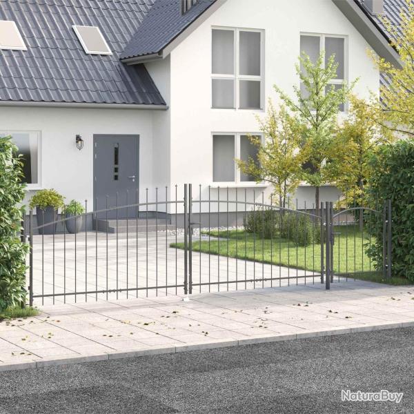 Porte de Jardin Woerden Gris 125 x 500 cm Acier