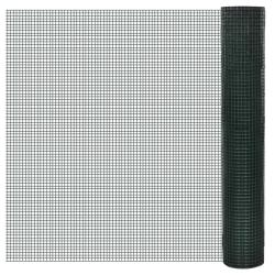 Grillage pour voli&egrave;re acier galvanis&eacute; 1x25 m vert