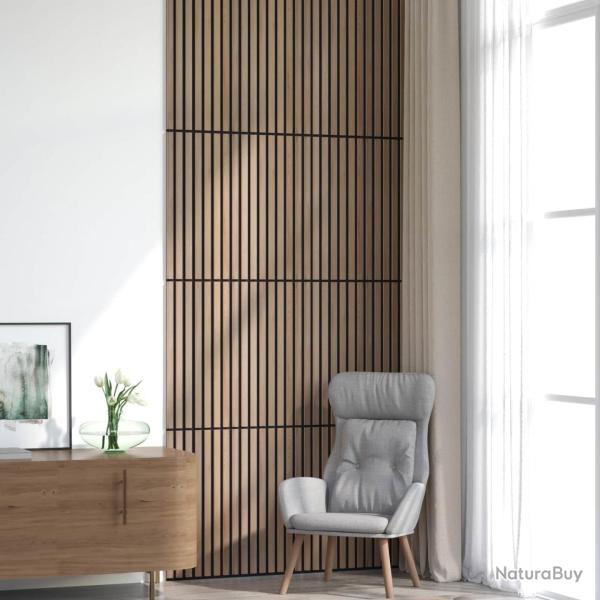 Panneaux muraux 8 pcs Marron 60,5 x 60 cm