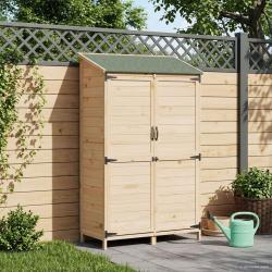 Abri de jardin Naturel 106,5 x 56 x 176 cm Bois de Sapin Massif