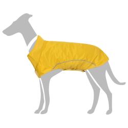 Imperm&eacute;able pour chien avec bandes r&eacute;fl&eacute;chissantes en polyester jaune taille XXS