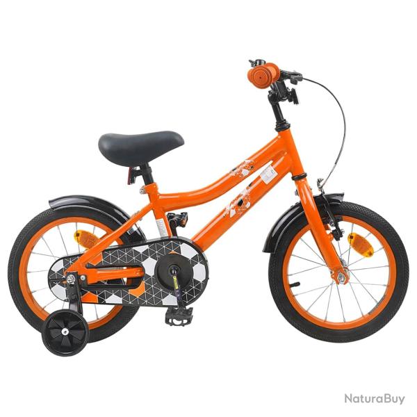 V�lo pour Enfants 14 Pouces pour les 3-5 ans Orange