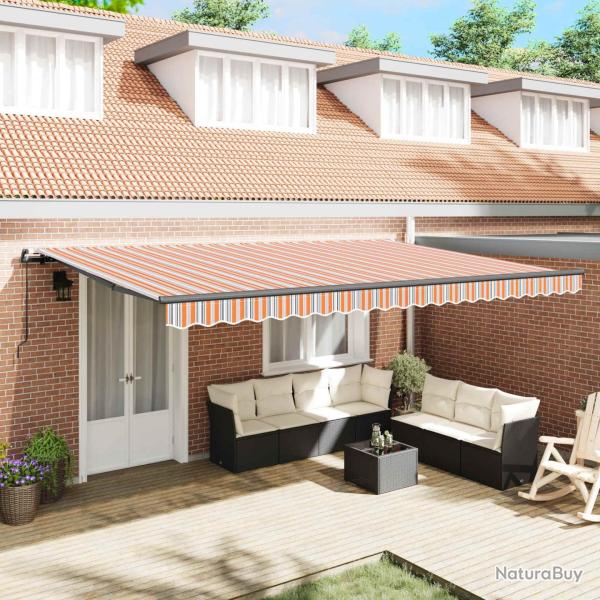 Auvent r�tractable Multicolore 500 x 300 x 165 cm