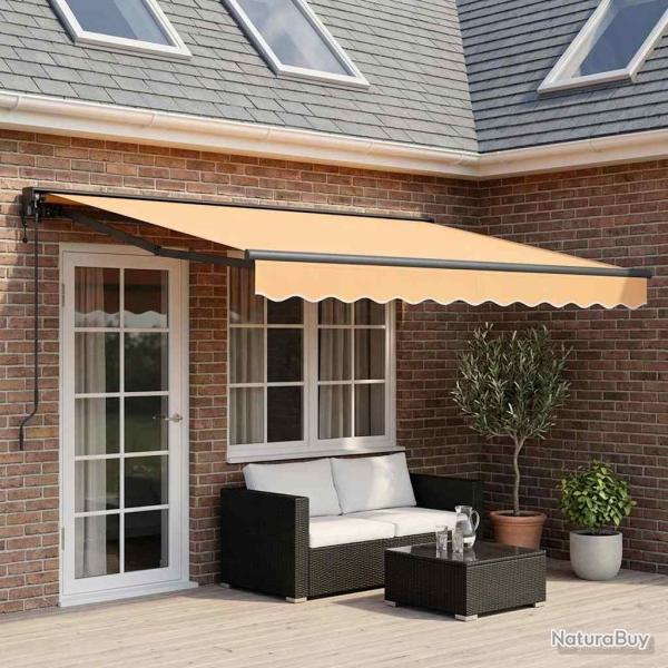 Auvent r�tractable Sable 4 � 3 m Polyester et Aluminium