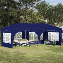 Tente de f&ecirc;te pop-up 575 x 288 x 245 cm Bleu Tissu Oxford