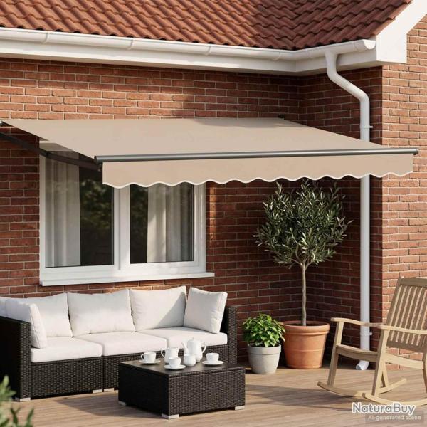 Auvent r�tractable �lectrique Beige et Anthracite 3,5 x 2,5 m