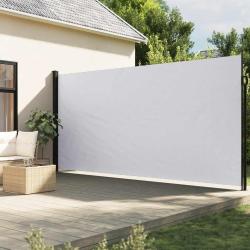 Auvent lat&eacute;ral r&eacute;tractable blanc 220x300 cm