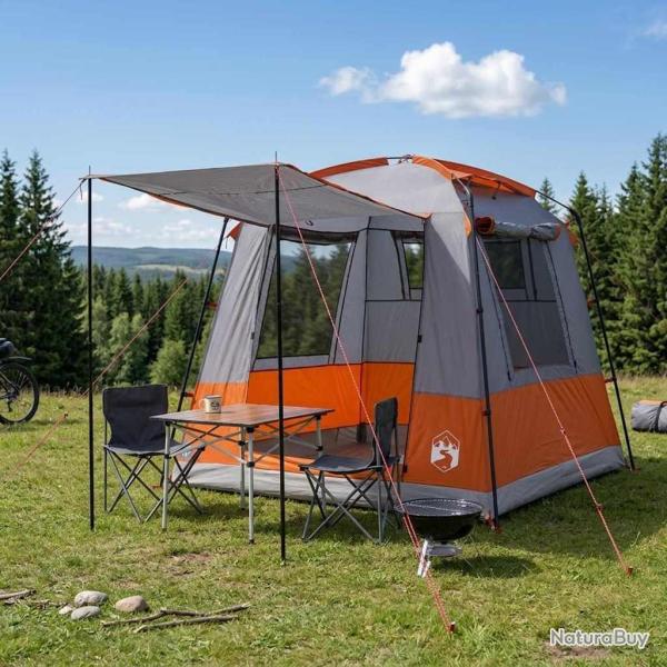 Tente de f�te Gris et orange 4 personnes