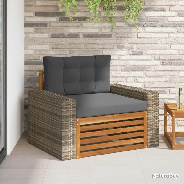 Sofa de milieu ext�rieur Bois d'Acacia Massif Naturel