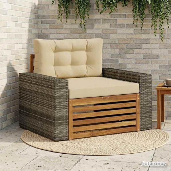 Sofa de milieu ext�rieur Bois d'Acacia Massif Naturel