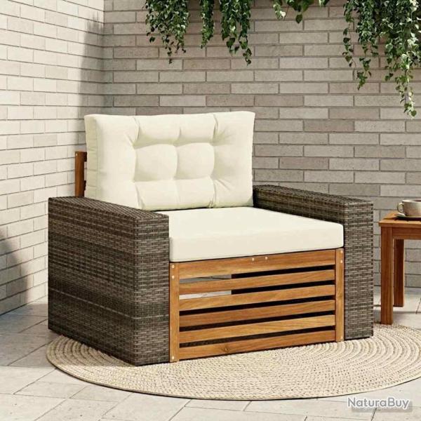 Sofa de milieu ext�rieur Bois d'Acacia Massif Naturel