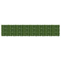 &Eacute;cran de balcon avec feuilles Vert 400 x 75 cm