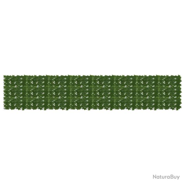 �cran de balcon avec feuilles Vert 400 x 75 cm