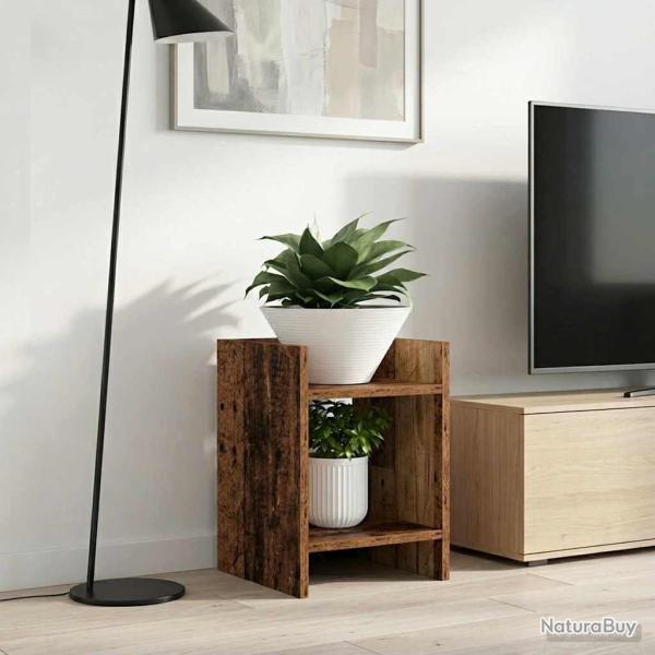 Support de Plante 2 pc Bois ancien 30 x 30 x 40 cm
