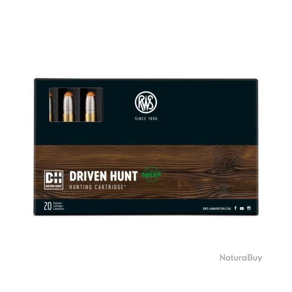 ! EN PROMO ! BALLE SANS PLOMB RWS CAL.308WIN DRIVEN HUNT GREEN 165GR 10.7G par 60