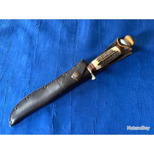 couteau de chasse  vintage  Linder  ann�es 1960