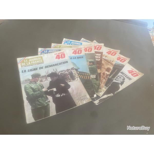 un lot de 7 num�ros "le journal de la france"  les ann�es 40  (ma r�f : 9 / 2 �)
