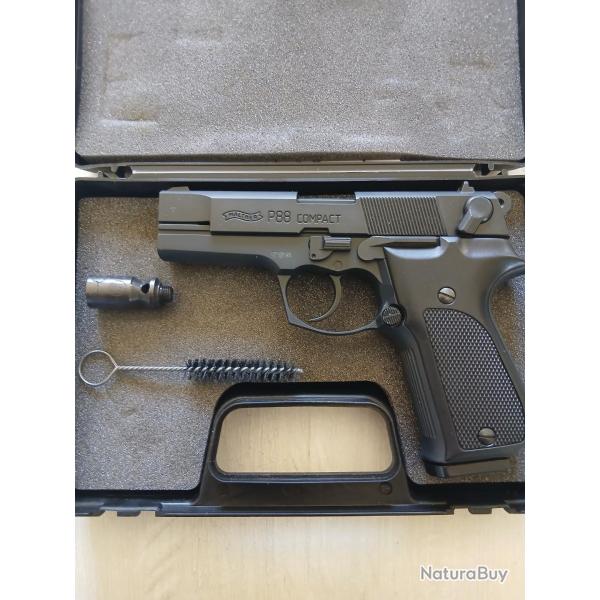 A SAISIR superbe pistolet 9 mm PAK,  mod�le : Walther P88 9mm P.A.K de fabrication UMAREX