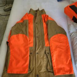 veste orange de chasse