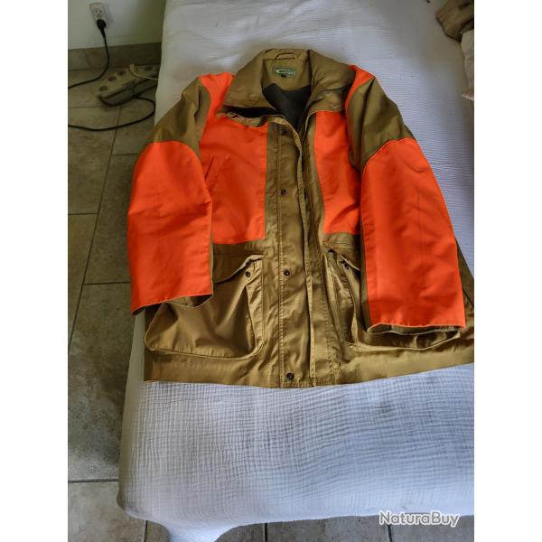 veste orange de chasse