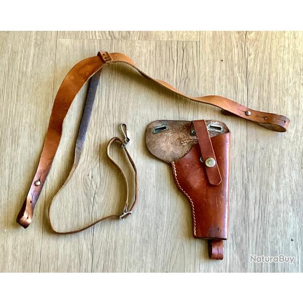 holster d"�paule en cuir pistolet petit calibre