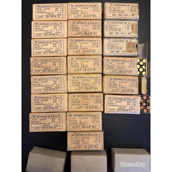 Lot Boite Munition SFM 5,5mm FL