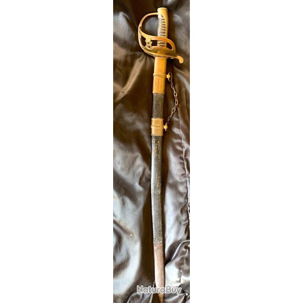 Rare sabre d'officier Norv�gien aux armes de Karl XV - 1860 - Norvegien saber