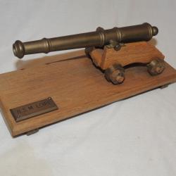 TRES BEAU MODELE CANON ARTILLERIE de MARINE 18&deg; SIECLE  / en BRONZE