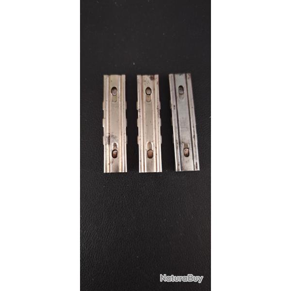 Lot de 3 lames chargeurs mauser 98K - 8x57is WW2 - sans marquage