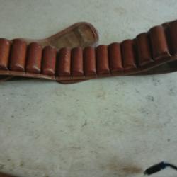 belge ceinture cartouchiere cal 12 cuir