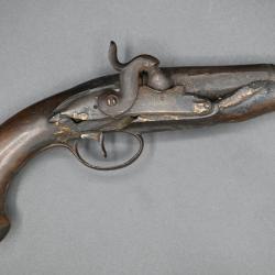 Pistolet &agrave; silex modifi&eacute; percussion cal.12mm
