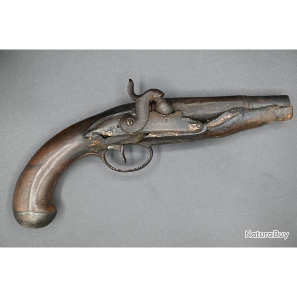Pistolet � silex modifi� percussion cal.12mm