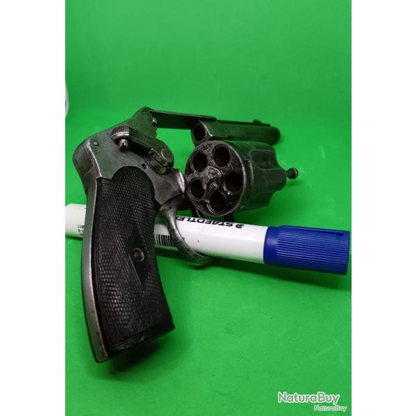 Rare Revolver Hammerless Dumoulin - Type Dieudonn�-Oury - Cal. 8mm - Revendeur A. GOBIN Paris